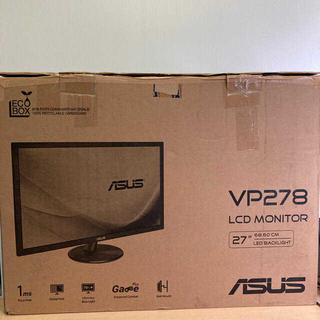 ASUS ゲーミングモニター 27型FPS向き/1ms/TN VP278H