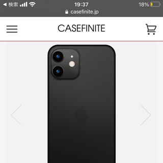  CACEFINITE フロストエア　ブラック　i Phone 12 mini(iPhoneケース)