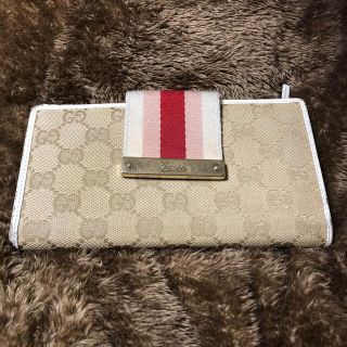 グッチ(Gucci)のGUCCI グッチ /激可愛い　❤️シェリーGG柄　ファスナー付き長財布(財布)