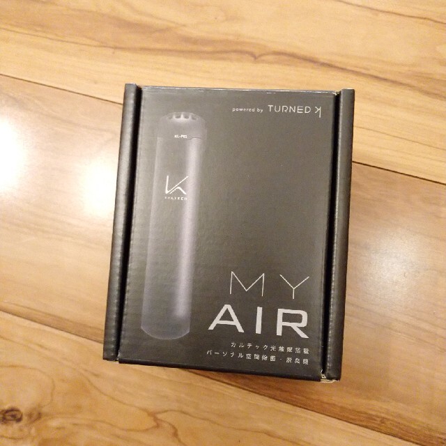 MY AIR パーソナル空間除菌 脱臭機　KL-P01-K カルテック 携帯型 スマホ/家電/カメラの生活家電(空気清浄器)の商品写真