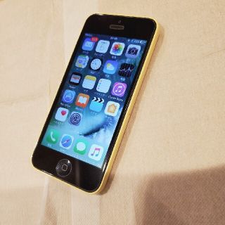 アイフォーン(iPhone)のiPhone 5c  32 GB au イエロー 美品 電池持ち良好！(スマートフォン本体)