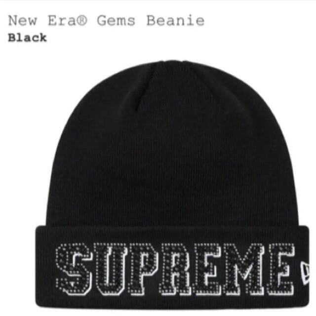 Supreme(シュプリーム)のsupreme New Era Gems Beanie Black メンズの帽子(ニット帽/ビーニー)の商品写真