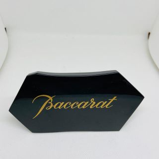 バカラ(Baccarat)のバカラ　Baccarat ディスプレイ　黒　ブラック　大サイズ　レア(ガラス)