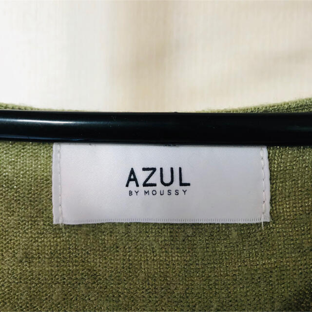 AZUL by moussy(アズールバイマウジー)のアズール　トップス　カーキ レディースのトップス(ニット/セーター)の商品写真