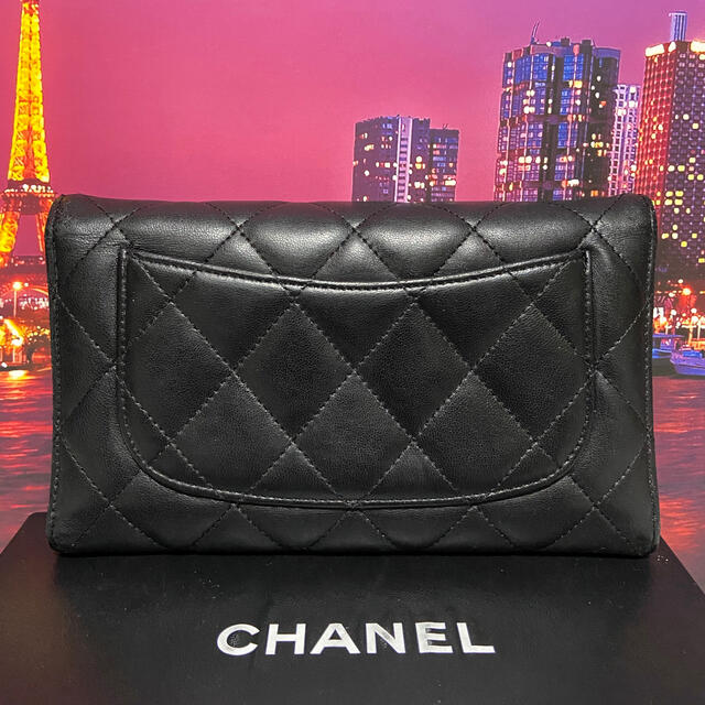 CHANEL(シャネル)の専用シャネル　【正規品】美品　長財布　3つ折　マトラッセ　 レディースのファッション小物(財布)の商品写真