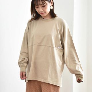 レトロガール(RETRO GIRL)のＦＩＬＡロゴ切替Ｔｅｅ(カットソー(長袖/七分))