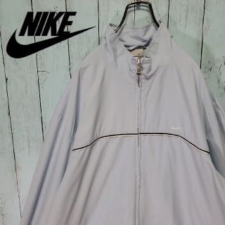 ナイキ(NIKE)のXXL NIKE ナイロンジャケット 薄水色 古着女子 古傷男子(ナイロンジャケット)