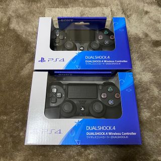 プレイステーション4(PlayStation4)のps4 (DUALSHOCK 4) ジェット・ブラック 2台(家庭用ゲーム機本体)