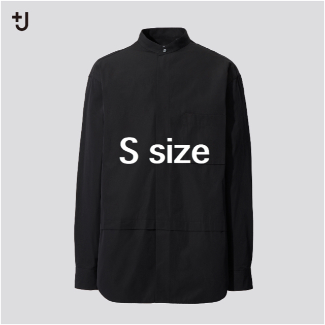 UNIQLO +J スーピマコットンオーバーサイズシャツ 黒 ブラック S