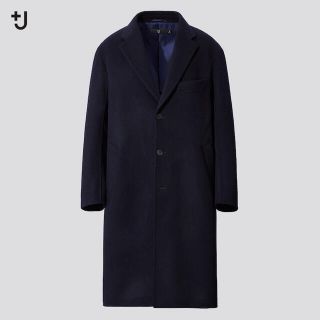 ユニクロ(UNIQLO)のカシミアブレンドオーバーサイズチェスターコート　xs(チェスターコート)