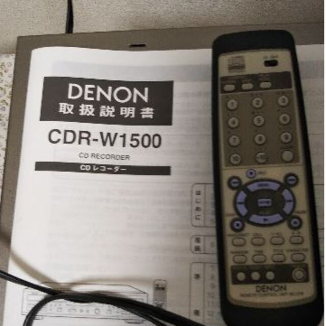 DENON(デノン)のCDレコーダー　DENON　CDR-W1500 楽器のDTM/DAW(その他)の商品写真