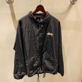 ステューシー(STUSSY)の【激レア】STUSSY  ステューシー コーチジャケット XL 黒　ブラック(ナイロンジャケット)