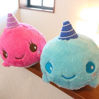 ブルーム(BLOOM)の新品♪ブルーム クジラのミリー  ビッグ ぬいぐるみ ２個セット(キャラクターグッズ)