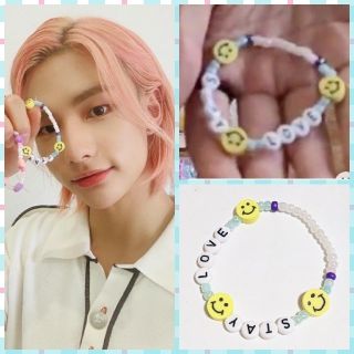 ♥️stray kids ヒョンジン STAY ビーズ ブレスレット❤スキズ(アイドルグッズ)