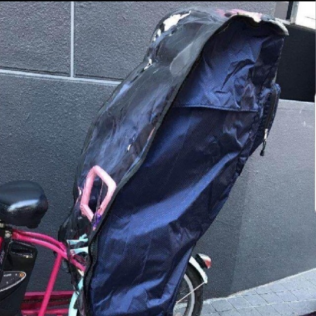 超特価低価 前後セット 濃紺 子供のせ自転車レインカバーの通販 by ハリミカ|ラクマ 人気通販