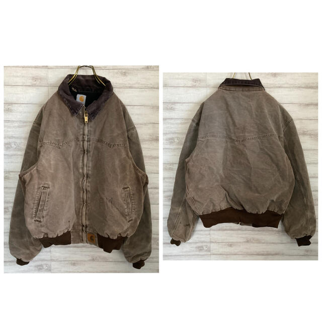 carhartt(カーハート)のLサイズぐらい 古着 カーハート カバーオール 革タグ ブラウン コーデュロイ メンズのジャケット/アウター(カバーオール)の商品写真