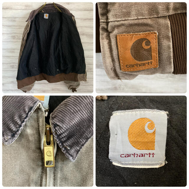 carhartt(カーハート)のLサイズぐらい 古着 カーハート カバーオール 革タグ ブラウン コーデュロイ メンズのジャケット/アウター(カバーオール)の商品写真