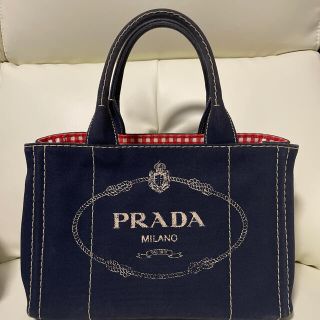 プラダ(PRADA)の伊勢丹購入　プラダカナパ　激レア　チェック柄(トートバッグ)