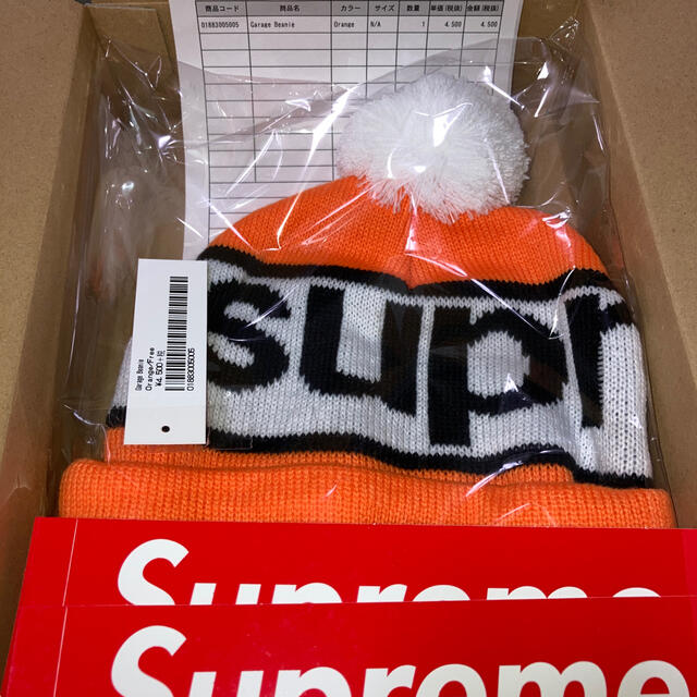 帽子Supreme  Garage Beanie orange ニット帽