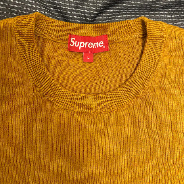 【L】Supreme Logo Stripe Knit Top 2