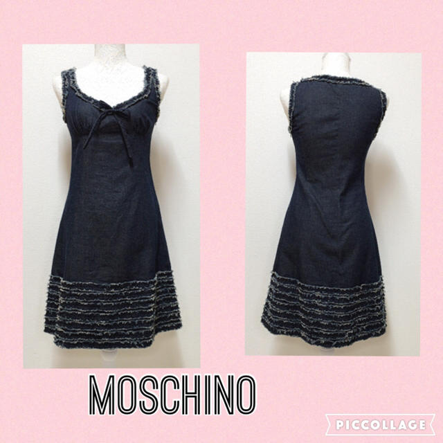 MOSCHINO - ♡モスキーノデニムワンピース♡の通販 by manon.select