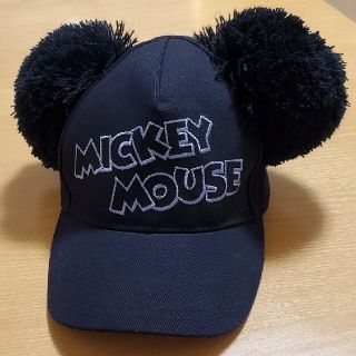 ディズニー(Disney)のミッキー 耳付き キャップ 黒 ディズニー(キャップ)