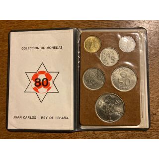 サッカーワールドカップ　スペイン大会　記念貨幣セット　1982年(記念品/関連グッズ)