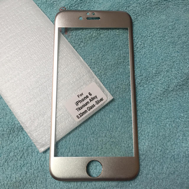 iPhone6s 6用ガラスフィルム ２つ スマホ/家電/カメラのスマホアクセサリー(iPhoneケース)の商品写真