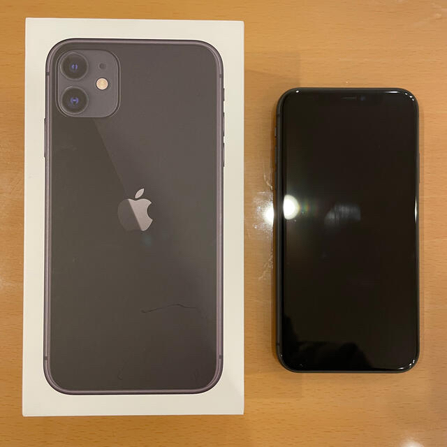 スマートフォン/携帯電話iPhone11 128gb simフリー　ブラック