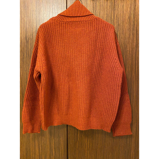 unused turtle neck knit タートル　オレンジ