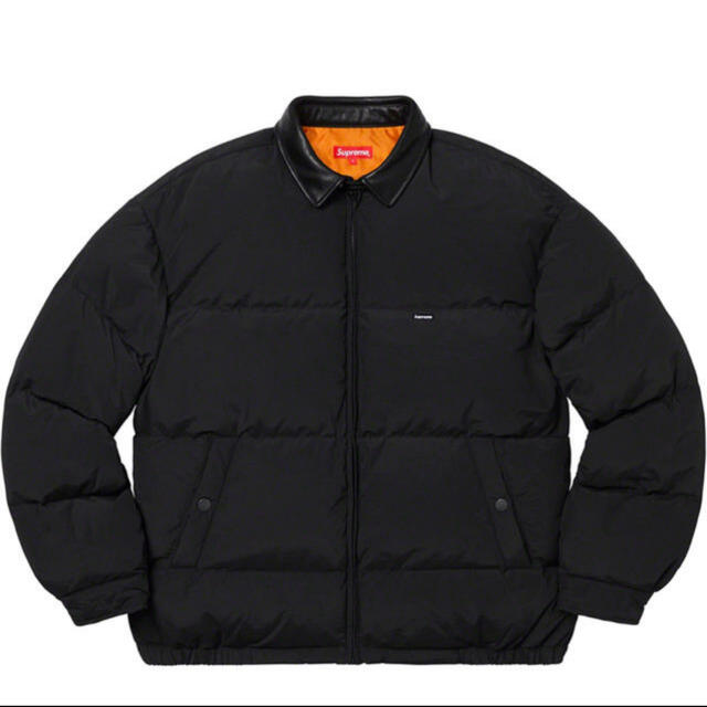 Supreme Leather Collar Puffy Jacket Down