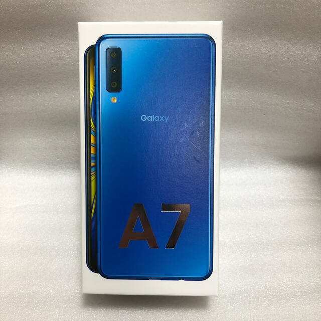 Galaxy A7 ブルー 青 未開封新品 モバイル 二台分スマートフォン本体