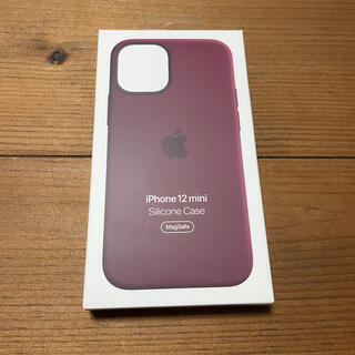 アップル(Apple)のiPhone12 mini 純正シリコンケース  プラム(iPhoneケース)