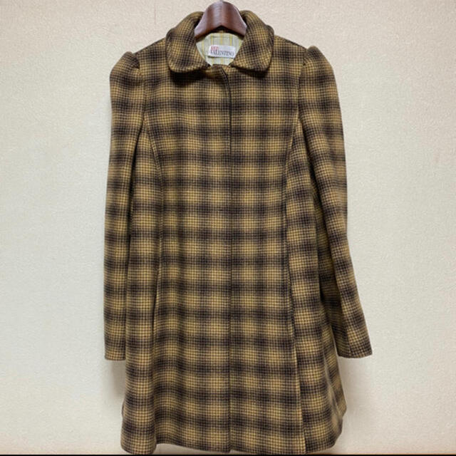 RED valentino check コート