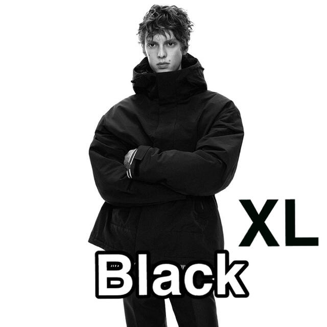 UNIQLO +J ハイブリッドダウン オーバーサイズパーカー XL BLACK