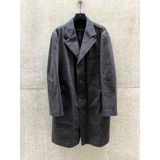 ヨウジヤマモト(Yohji Yamamoto)の【ヨウジヤマモト プールオム】C/カツラギ ロングカバーオール(Gジャン/デニムジャケット)