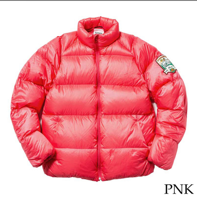 リサイクルナイロン裏生地NANGA 25th Anniversary Down Jacket ピンク