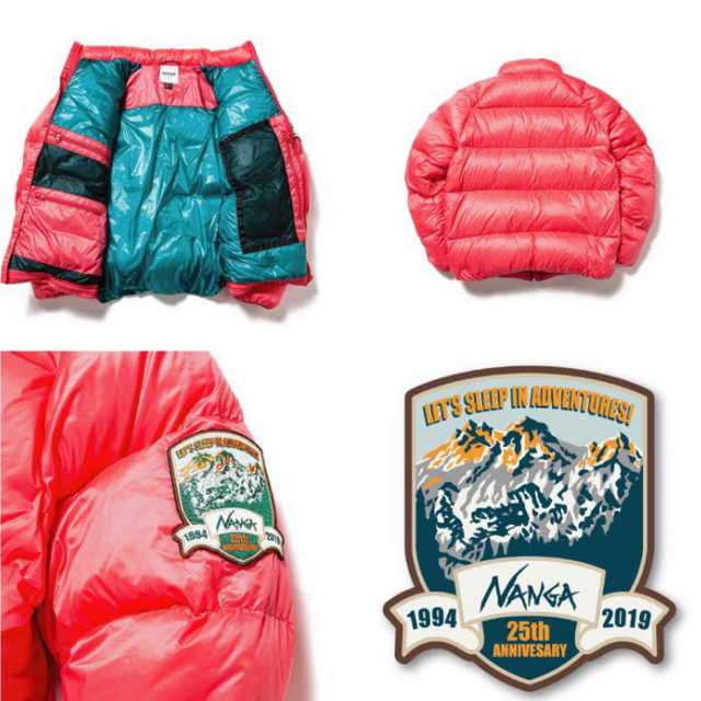 NANGA(ナンガ)のNANGA 25th Anniversary Down Jacket ピンク メンズのジャケット/アウター(ダウンジャケット)の商品写真