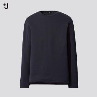 ユニクロ(UNIQLO)の新品未使用☆ユニクロ＋J☆スーピマコットン クルーネックＴ（長袖）☆Lサイズ(Tシャツ/カットソー(七分/長袖))