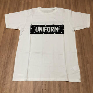 ユニフォームエクスペリメント(uniform experiment)のユニフォームエクスペリメント　ボックスロゴ　フラグメント　 tシャツ  ue (Tシャツ/カットソー(半袖/袖なし))