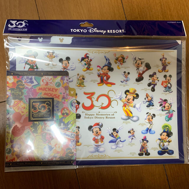 Disney(ディズニー)のディズニー　30周年クリアファイル エンタメ/ホビーのおもちゃ/ぬいぐるみ(キャラクターグッズ)の商品写真