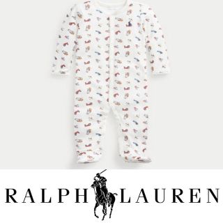 ポロラルフローレン(POLO RALPH LAUREN)の【n.様専用】ラルフローレンファーマー ベア コットン ロンパース9M75(ロンパース)