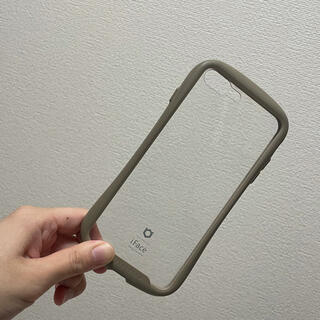 iPhone8plus用iFace ベージュ　クリア(iPhoneケース)
