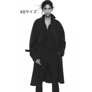 ユニクロ(UNIQLO)のきなお4885様専用ですユニクロ+J カシミアブレンドコートXS ブラック未使用(チェスターコート)