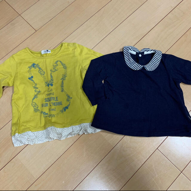 女の子トップス 90cm 4点セット キッズ/ベビー/マタニティのキッズ服女の子用(90cm~)(Tシャツ/カットソー)の商品写真