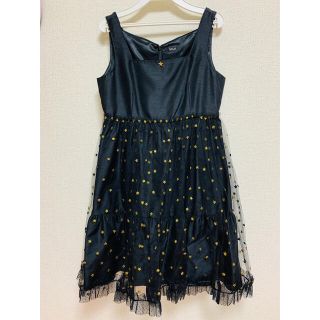 ミルク(MILK)のMILK ホーリースター dress ブラック(ひざ丈ワンピース)