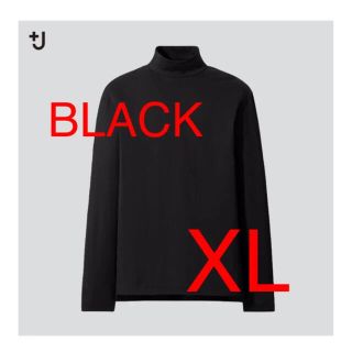 ユニクロ(UNIQLO)のスーピマ　コットン　モックネックT　XL 新品未使用(Tシャツ/カットソー(七分/長袖))