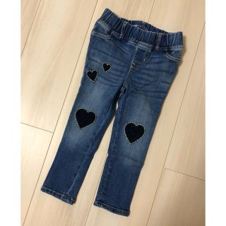 ベビーギャップ(babyGAP)のベビーギャップ　ハートデニムパンツ　90-100cm(パンツ/スパッツ)