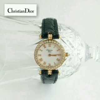 クリスチャンディオール(Christian Dior)の【美品】Diorバンド新品ドレスウォッチ(腕時計)