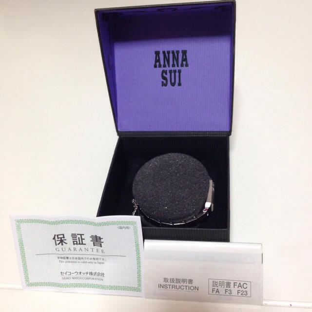 ANNA SUI(アナスイ)のスクエア シルバー ウォッチ レディースのファッション小物(腕時計)の商品写真